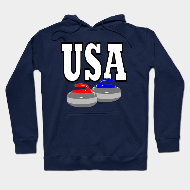 CURLING STONES  USA Hoodie by ScottyGaaDo